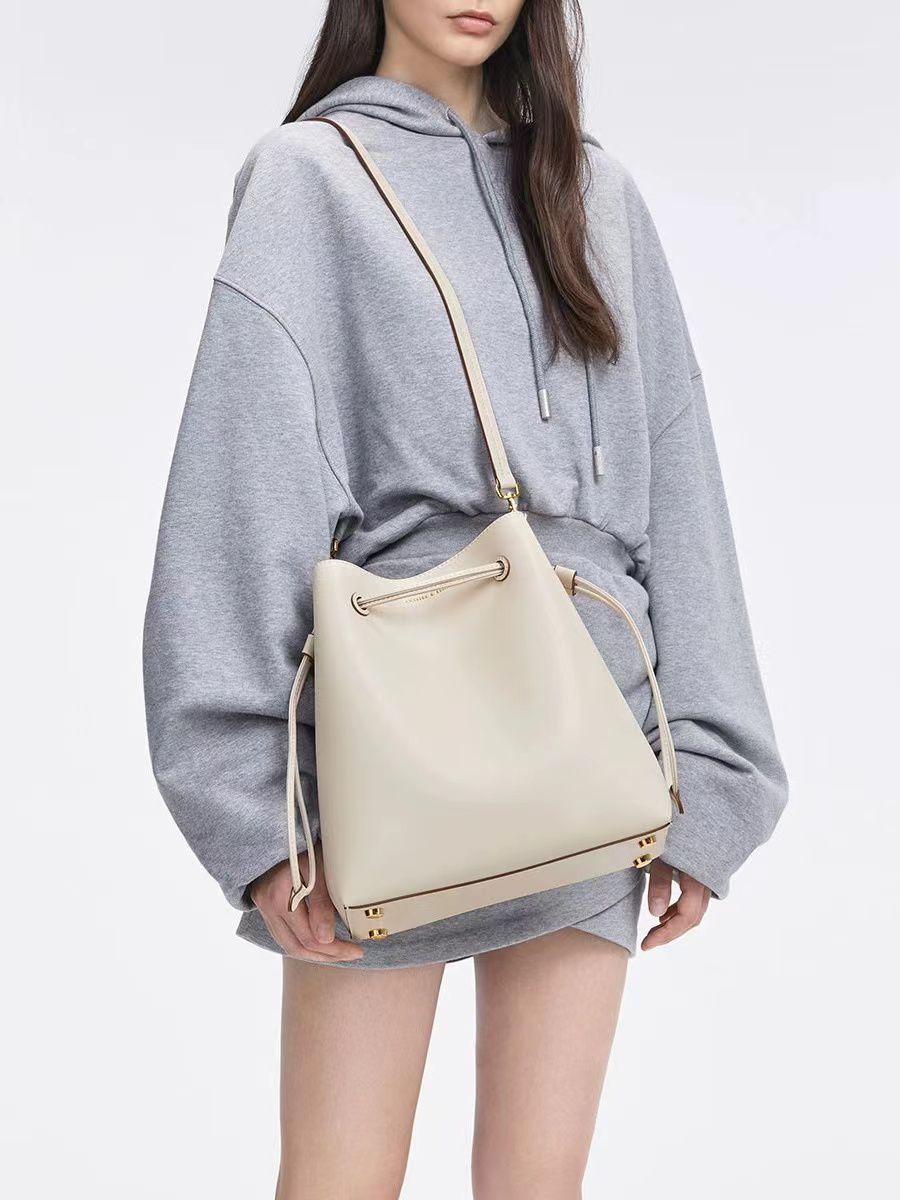 Charles & Keith Bellamy Drawstring Women's Bucket Tote Bag - Image 3