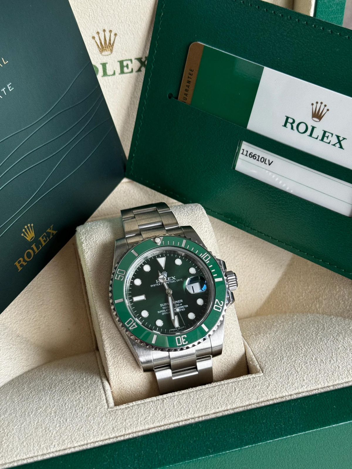 Rolex Submariner Green Dial 40mm Automatic Men's Watch - Image 5