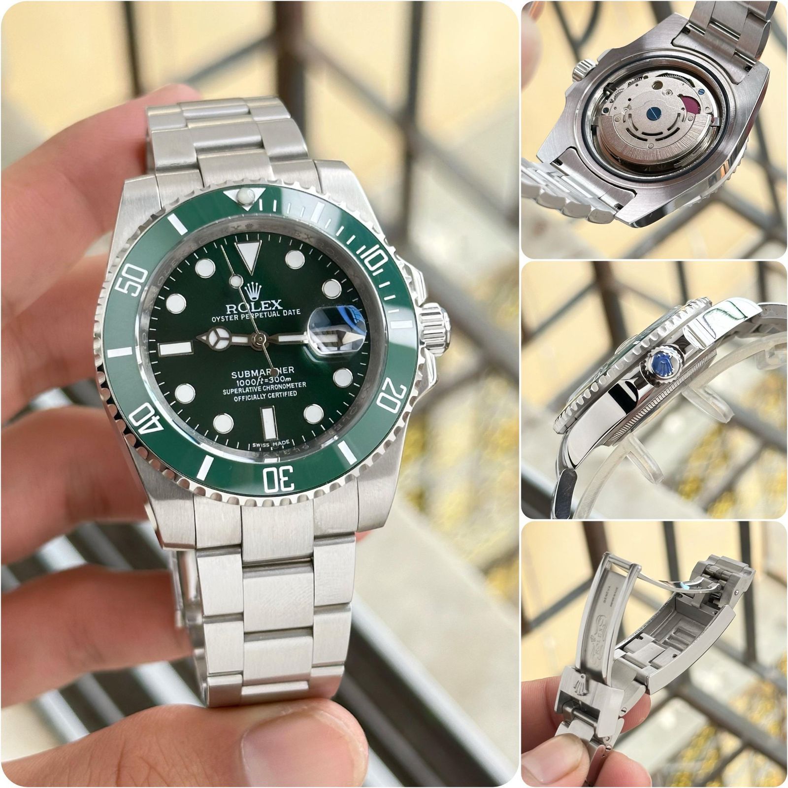 Rolex Submariner Green Dial 40mm Automatic Men's Watch - Image 6