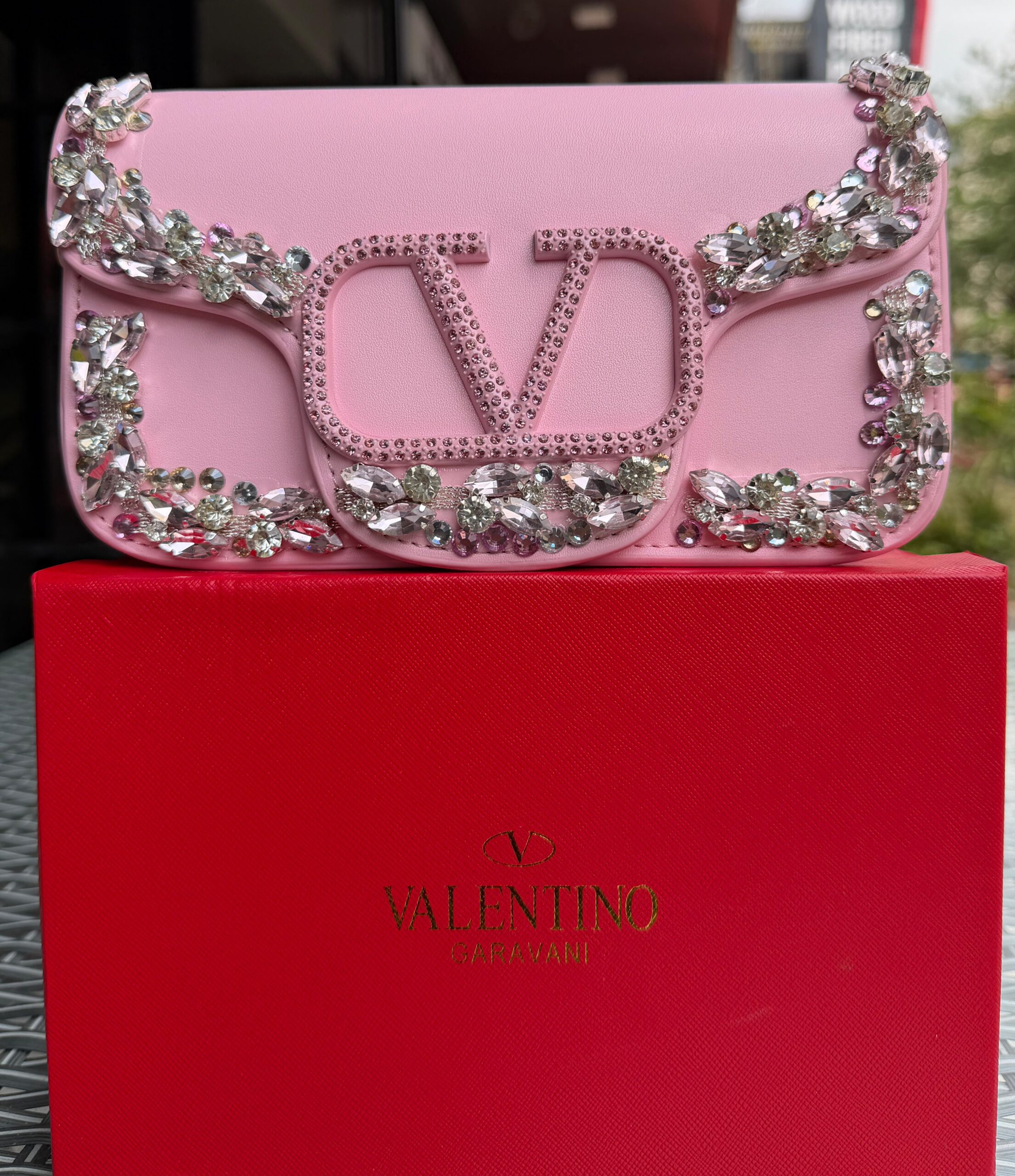 Valentino Garavani Loco Crystal Embellished Small Shoulder Bag - Image 3