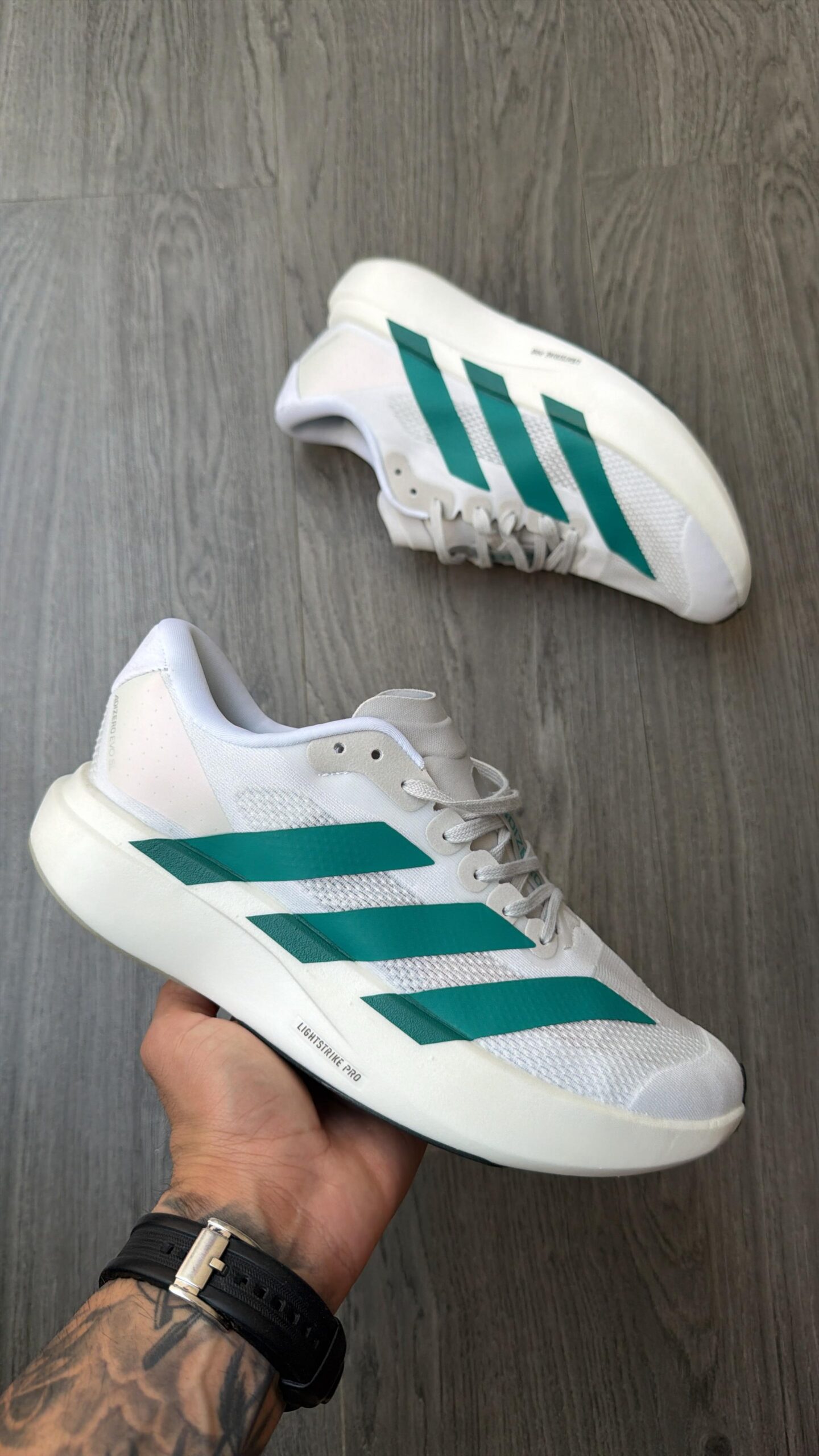 Adidas Adizero Evo SL Black Solar Red Running Shoes For Men - Image 8