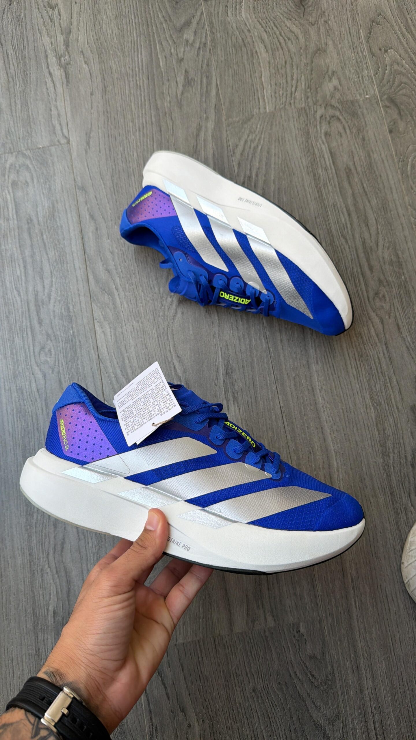 Adidas Adizero Evo SL Black Solar Red Running Shoes For Men - Image 6