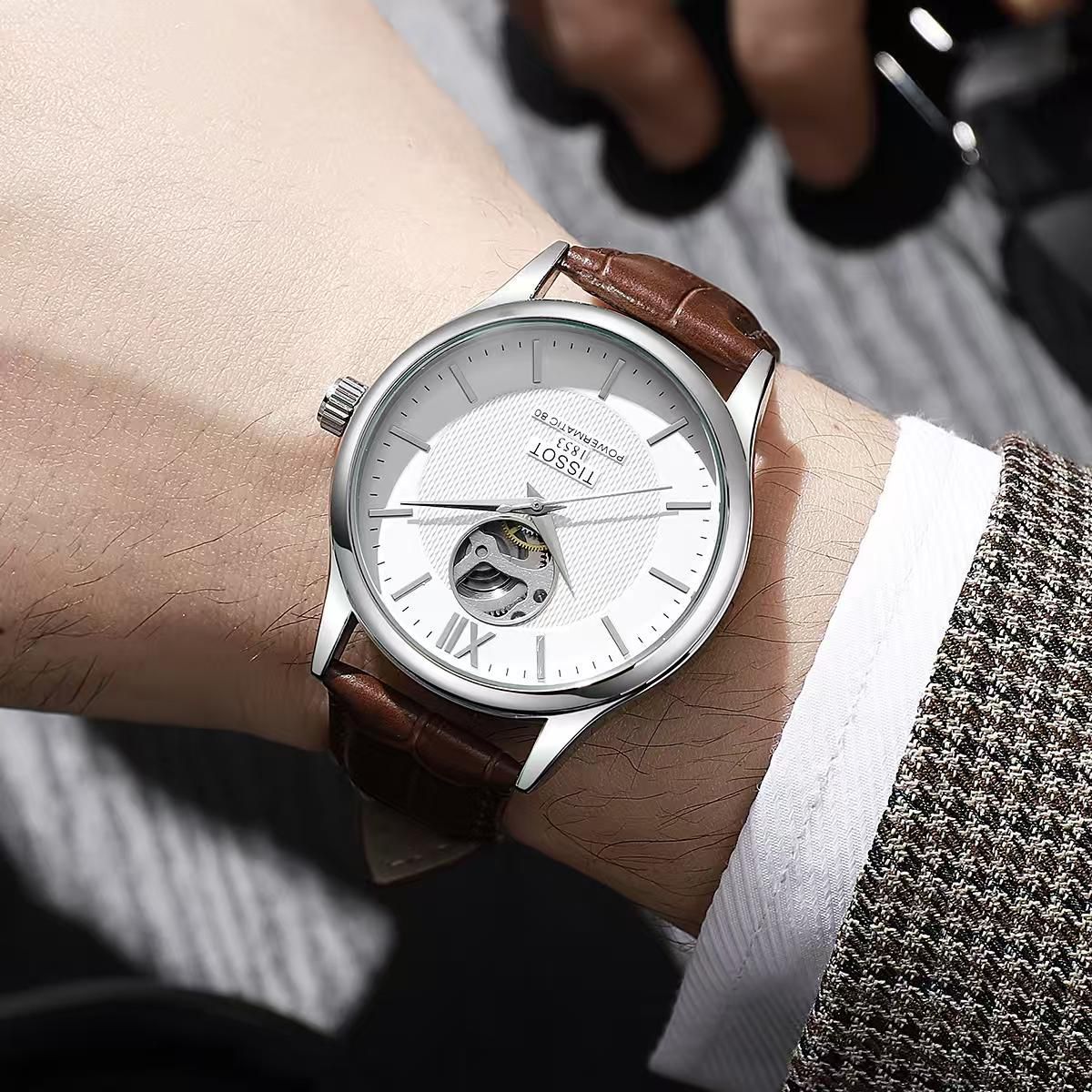 Tissot Powermatic 80 open heart Automatic Men's Watch - Image 5