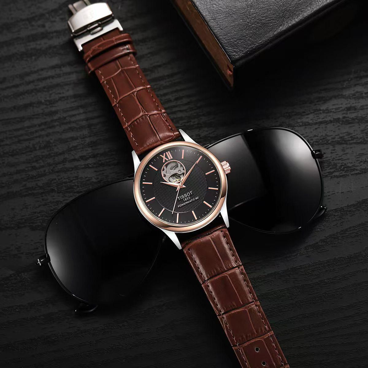 Tissot Powermatic 80 open heart Automatic Men's Watch - Image 4