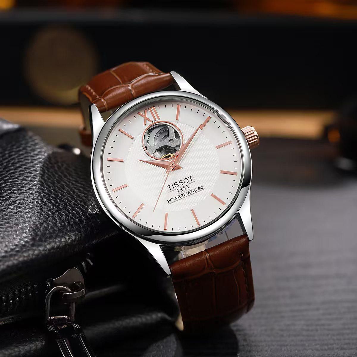 Tissot Powermatic 80 open heart Automatic Men's Watch - Image 2