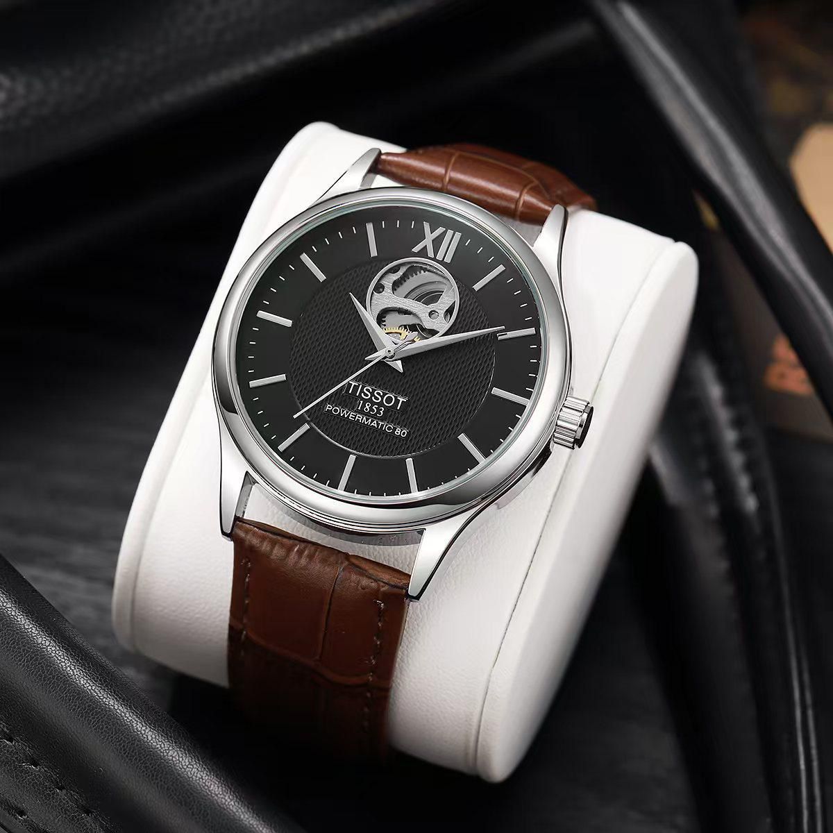 Tissot Powermatic 80 open heart Automatic Men's Watch