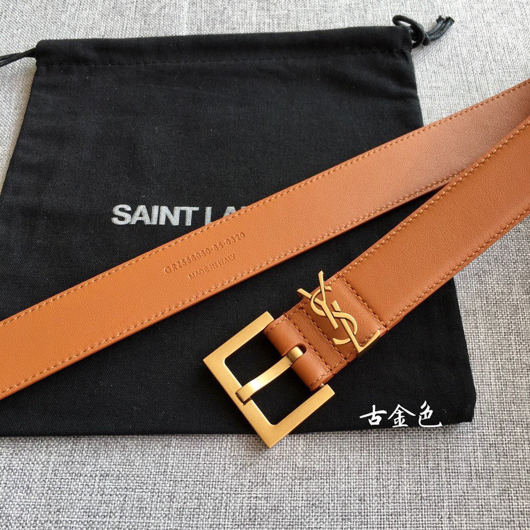 Saint Laurent Cassandre Monogram Belt - Image 2