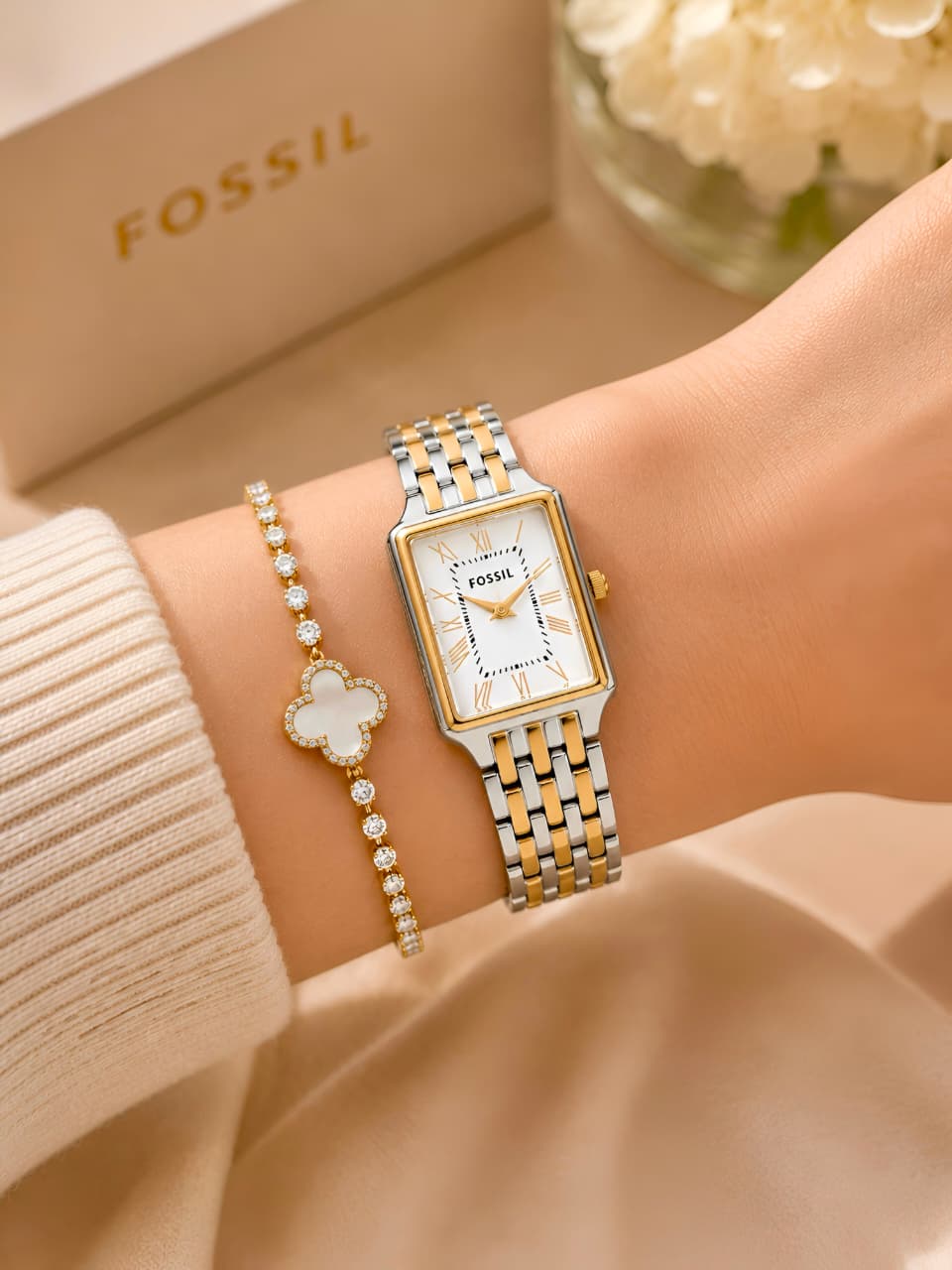 Fossil Raquel Two Tone ladies Watch ES5305 - Image 4