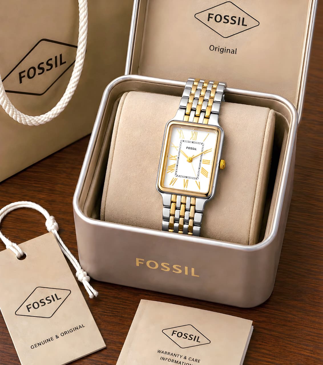 Fossil Raquel Two Tone ladies Watch ES5305 - Image 2