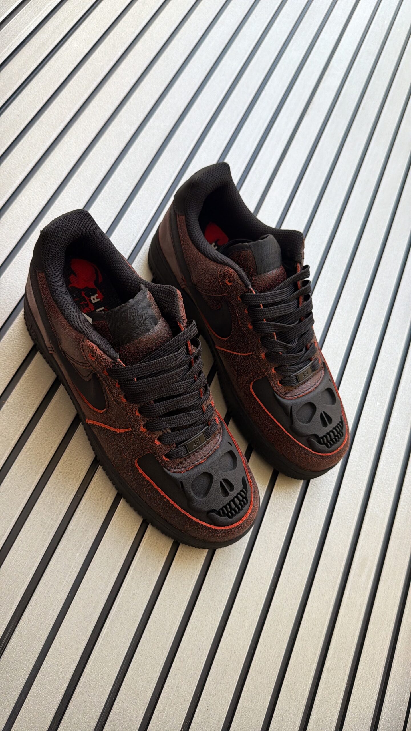 Nike Air force 1 Low Halloween Skull shoe - Image 3