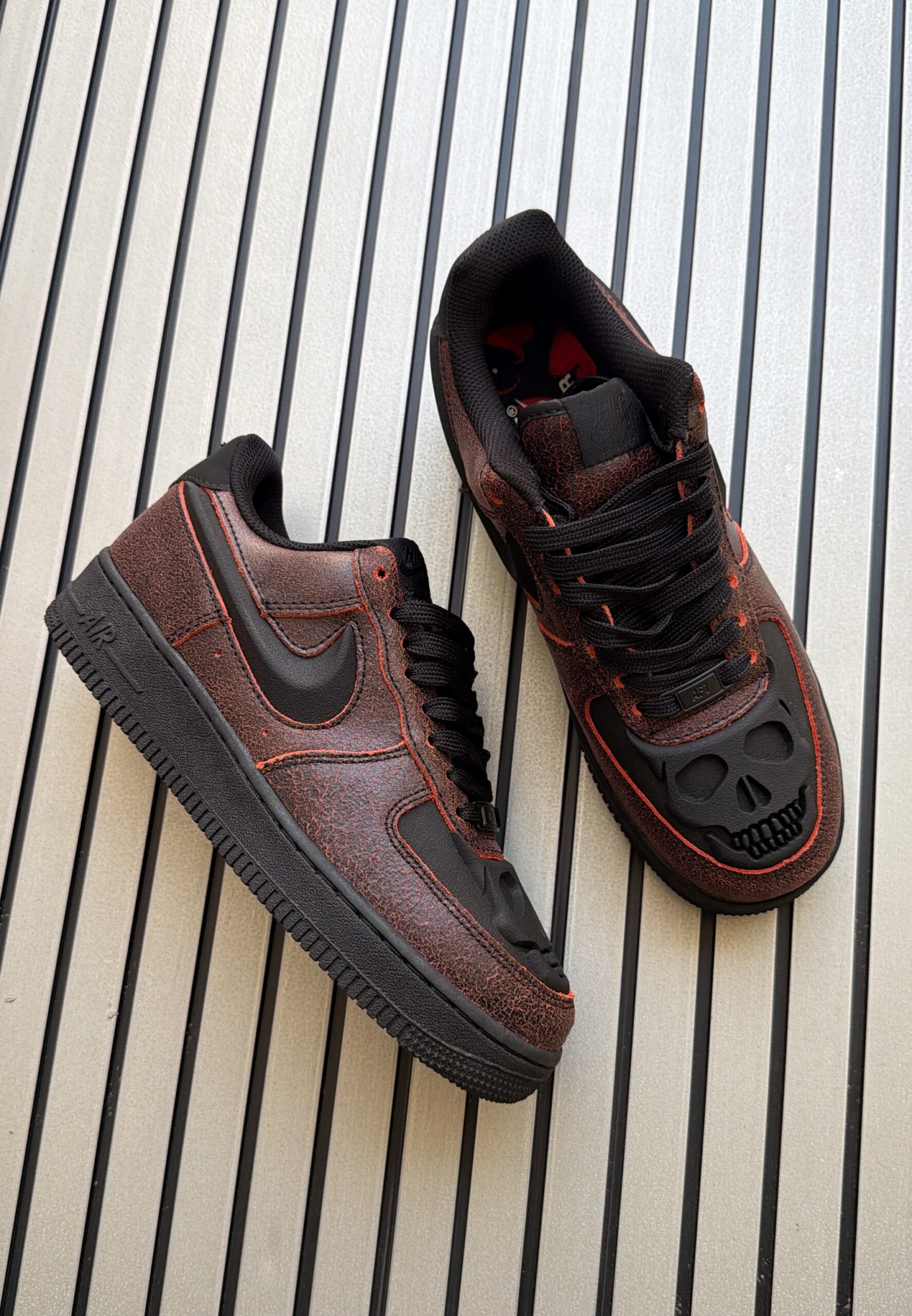 Nike Air force 1 Low Halloween Skull shoe - Image 2